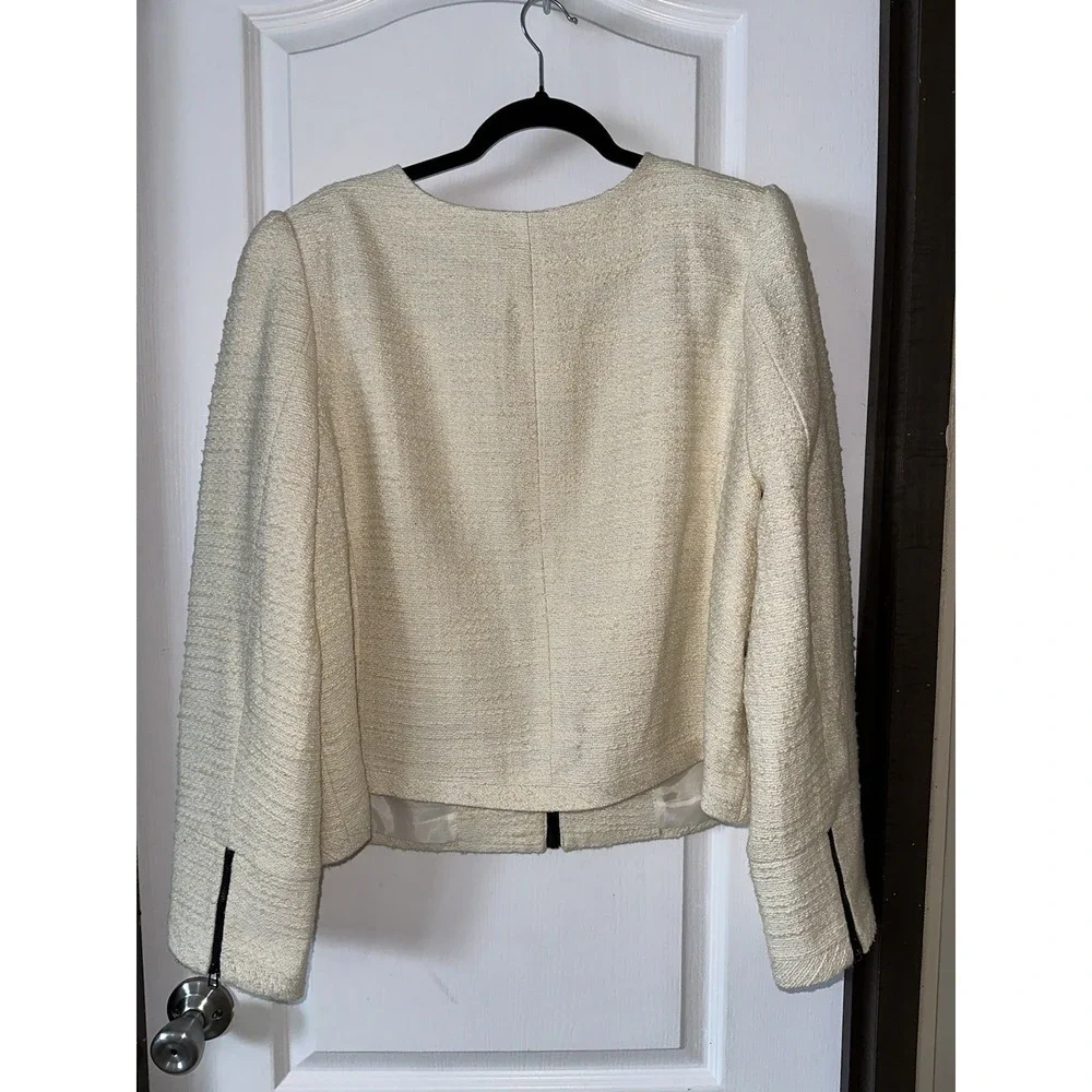 Worthington‎ Tweed Jacket Cropped Puff Sleeve Size XXL - Picture 6 of 8